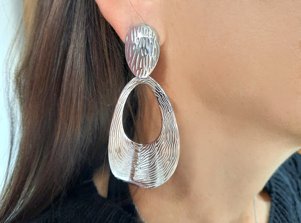 STEEL EARRING STER139