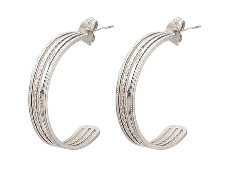STEEL EARRING STER060