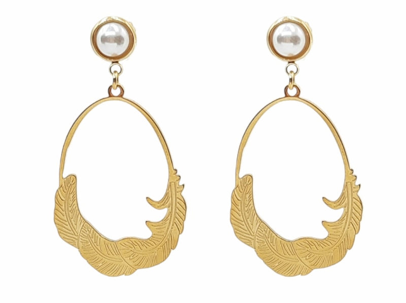 STEEL EARRING STER075