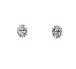 EARRING WHITE MARGARET